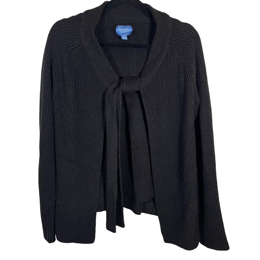 Simply Vera Wang Black Sweater Size Medium